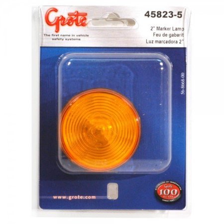 Grote Clr/Mkr- 2- Yel- Sld W/Optic Lens-Retail Clr/Mkr Lamp, 45823-5 45823-5